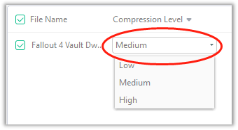PDF compression levels in SwifDoo PDF