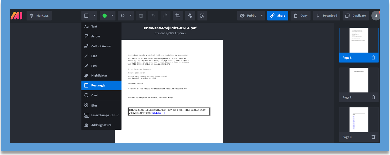 PDF drawing tool Markup Hero