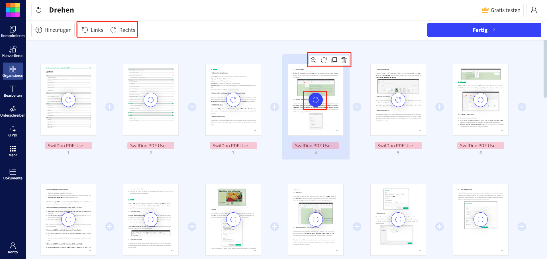 PDF drehen und speichern kostenlos Smallpdf