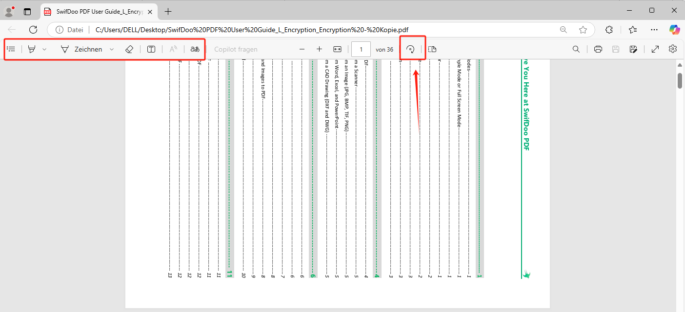 PDF Datei drehen und so speichern