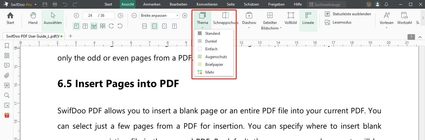 PDF-Farben mit SwifDoo PDF umkehren