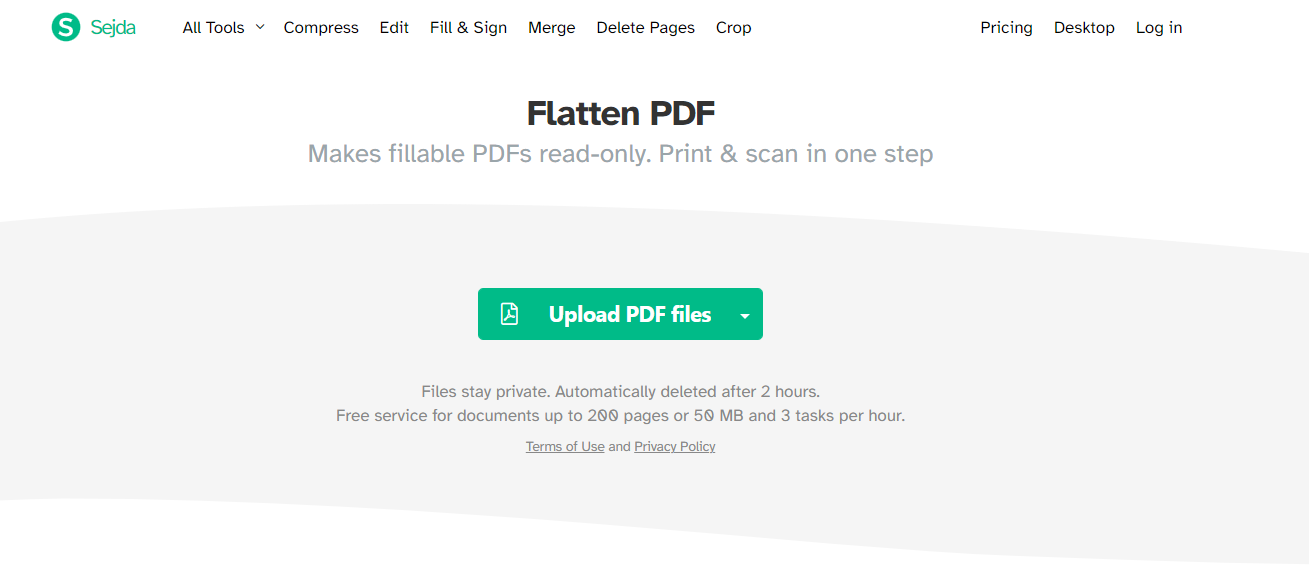 PDF flattener Sajeda