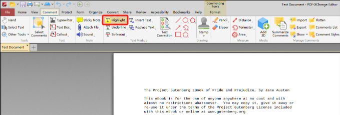 PDF Highlighter for Windows - PDF-XChange Editor