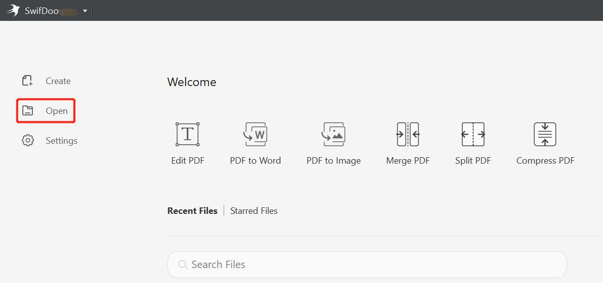PDF highlighter SwifDoo PDF highlight PDF step 1
