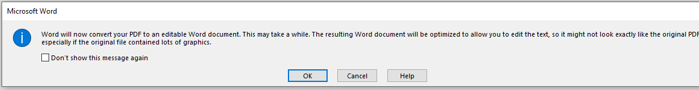 Convert PDF Image to Word Text Using Microsoft Word