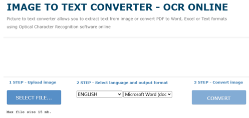 PDF Image to Text Converter: Online OCR