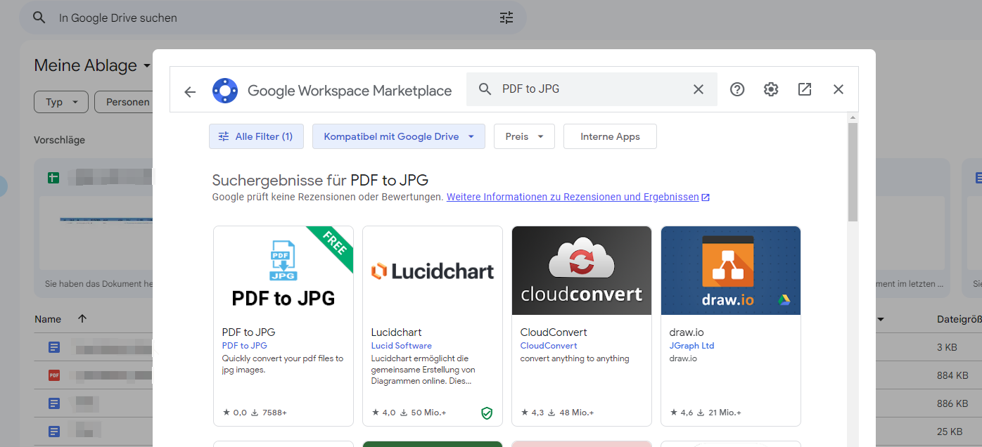 Wie Kann Man PDF In JPG In Google Drive Konvertieren