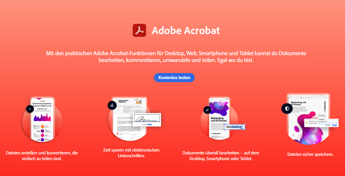 Hier sind die Schritte, um eine PDF-Datei mit Adobe Acrobat aufzuteilen: