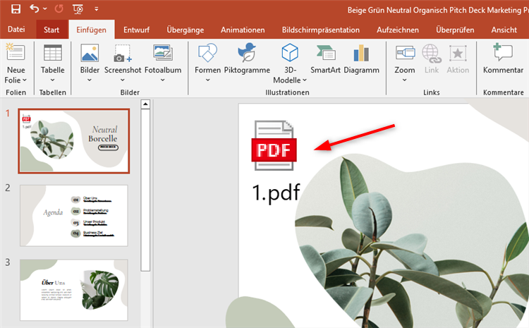 PDF in PowerPoint erfolgreich einfügen