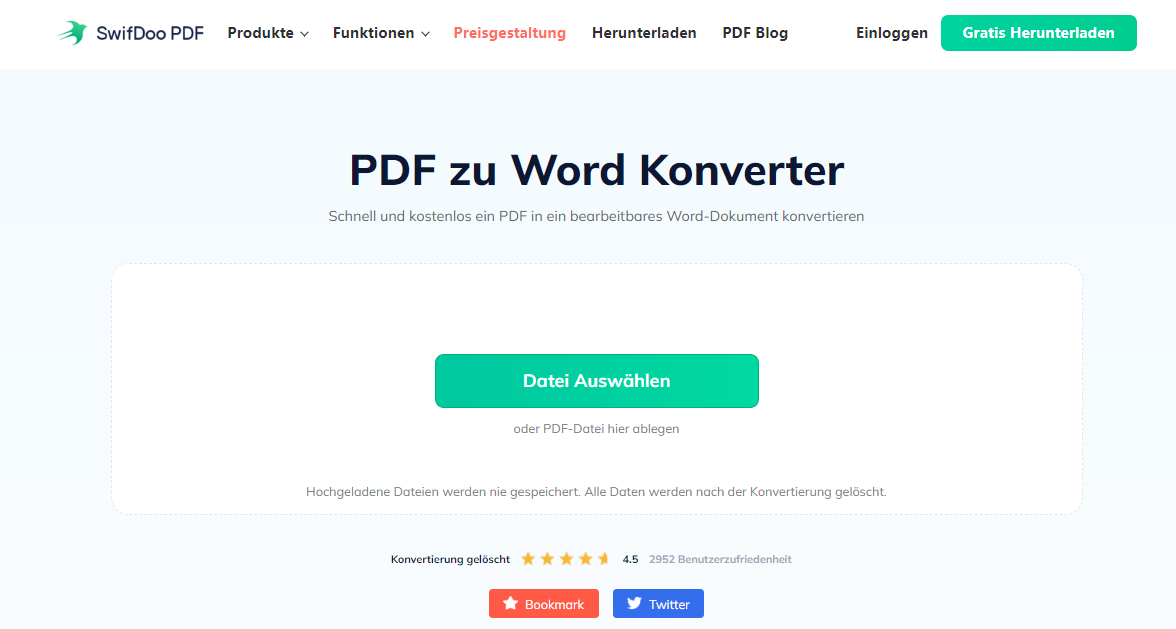 SwifDoo PDF in Word Free Konverter