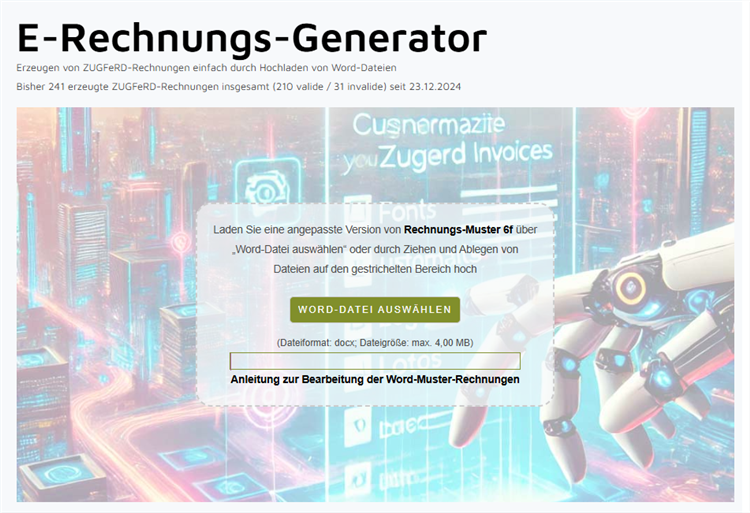 ZUGFeRD Word Generator