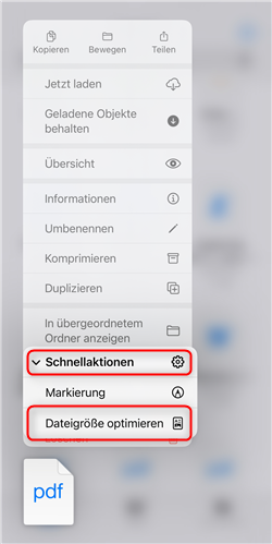 Dateigröße optimieren mit iPhone