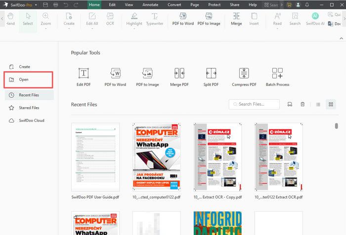 Change PDF from Landscape to Portrait Using SwifDoo PDF 1