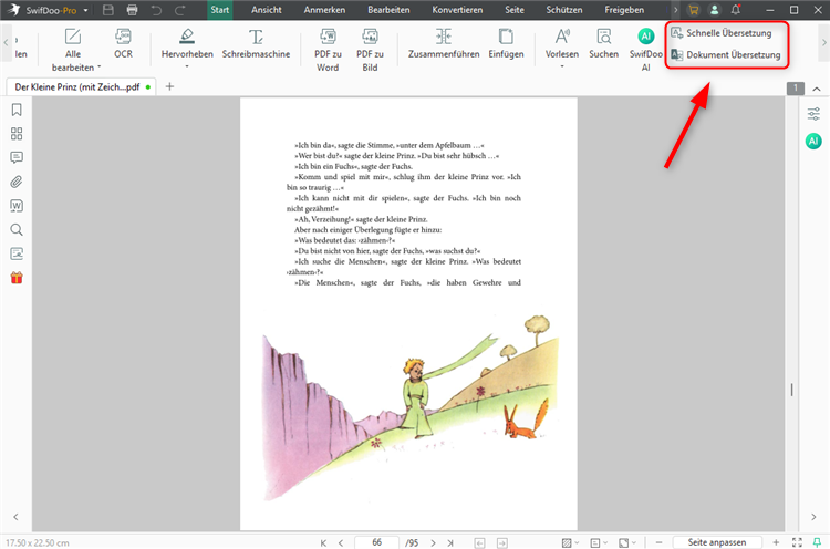 PDF übersetzen mit SwifDoo PDF