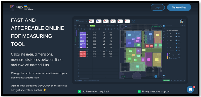 PDF measuring tool - Kreo Software