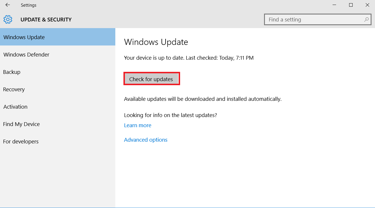 Update Windows System