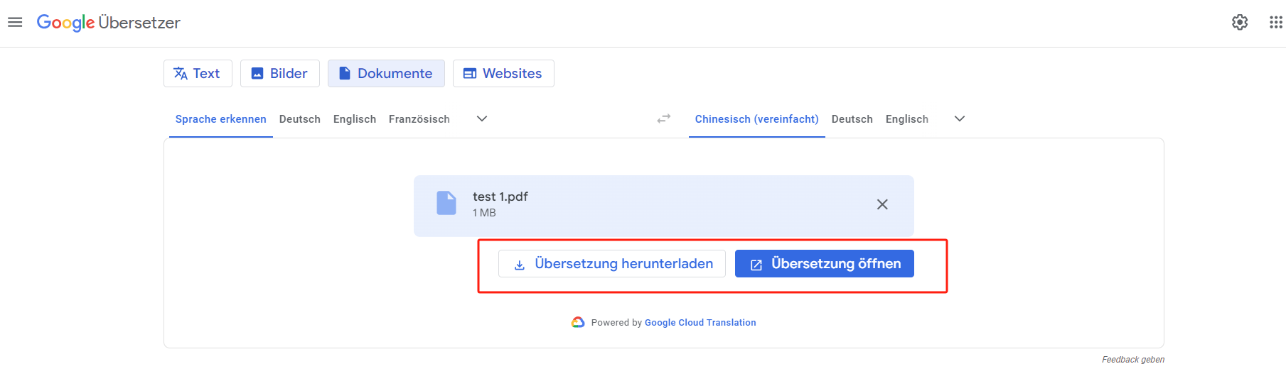 Google Übersetzer