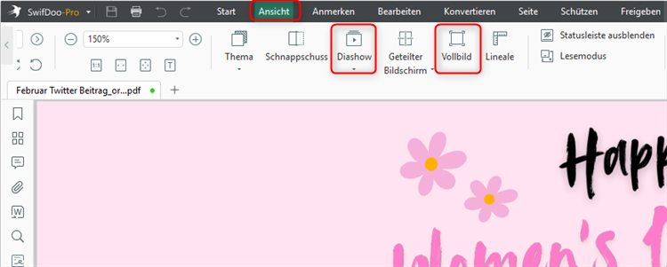 PDF Präsentationsmodus - SwifDoo PDF