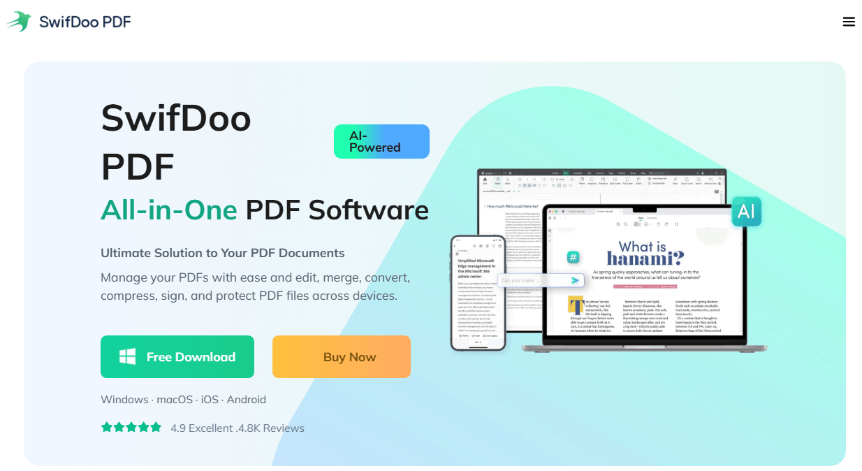SwifDoo PDF editor and printer