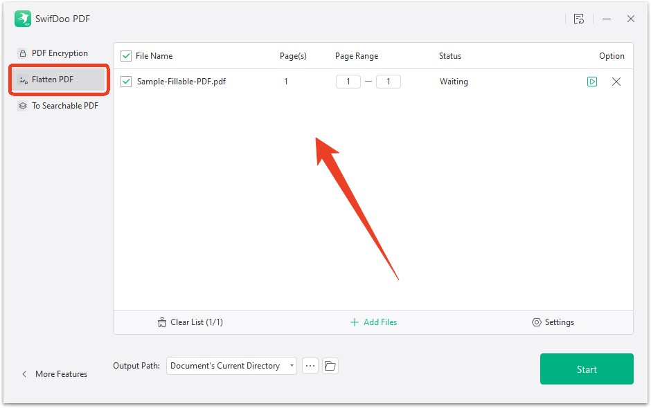 flatten pdf swifdoo pdf