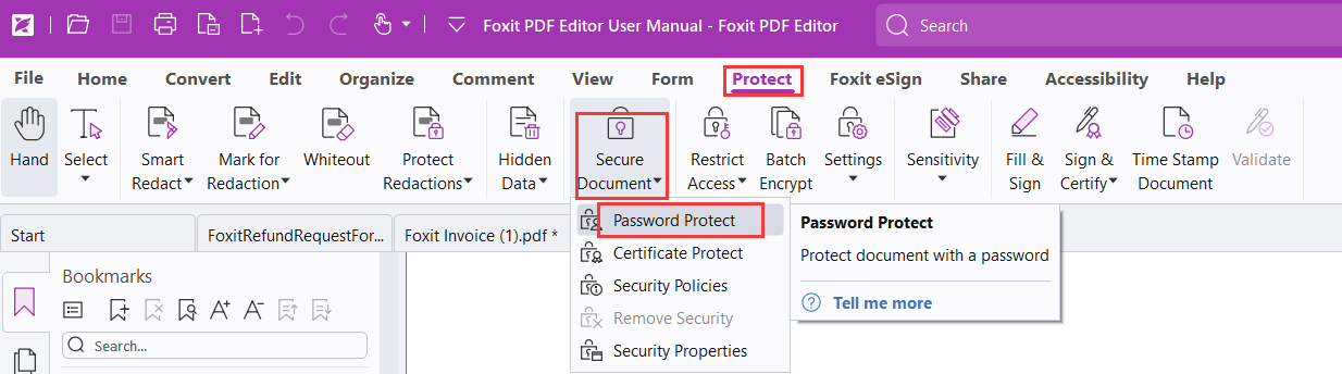 PDF Protector Foxit PhantomPDF