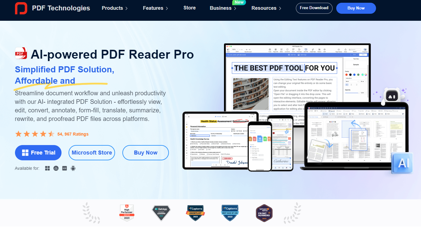 der beste PDF-Reader PDF Reader Pro 