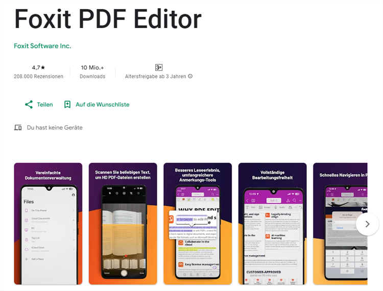 Android PDF Reader - Foxit PDF Reader