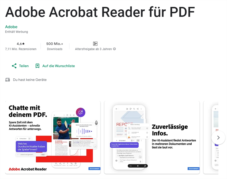 Android PDF Reader - Adobe Acrobat Reader