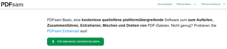 PDF-Reihenfolge ändern mit PDFsam Basic