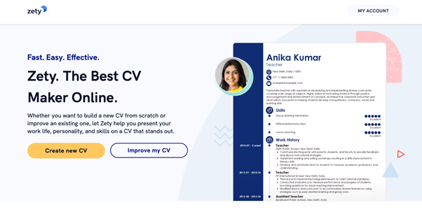 Zety Resume Builder