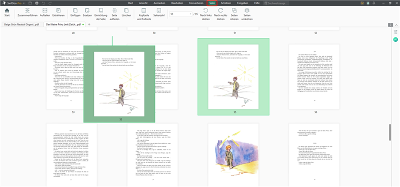 PDF-Seiten sortieren mit SwifDoo PDF
