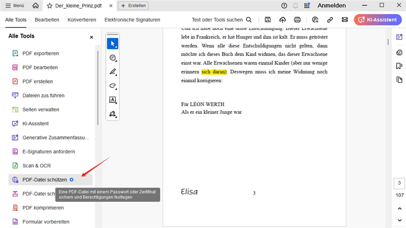 Adobe Acrobat - Mit Passwort schützen
