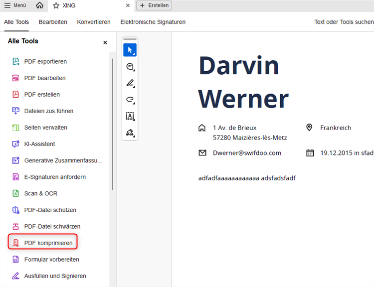 PDF stark komprimieren mit Adobe Acrobat Pro
