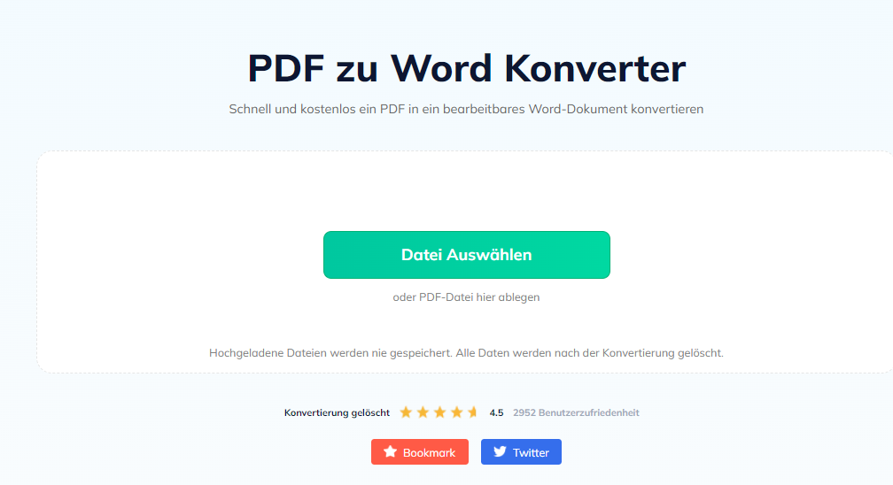 PDF in Word online konvertieren