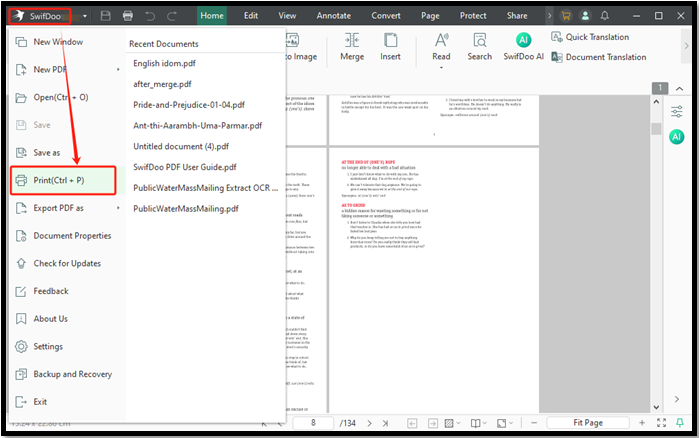 Software to Convert PDF to Book Format - SwifDoo PDF 1