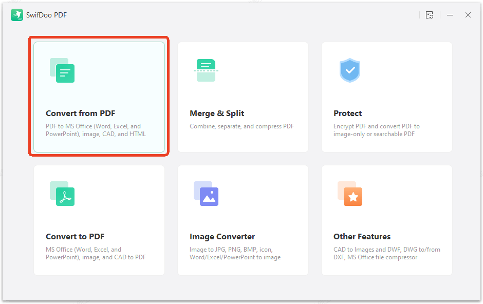 Convert from PDF