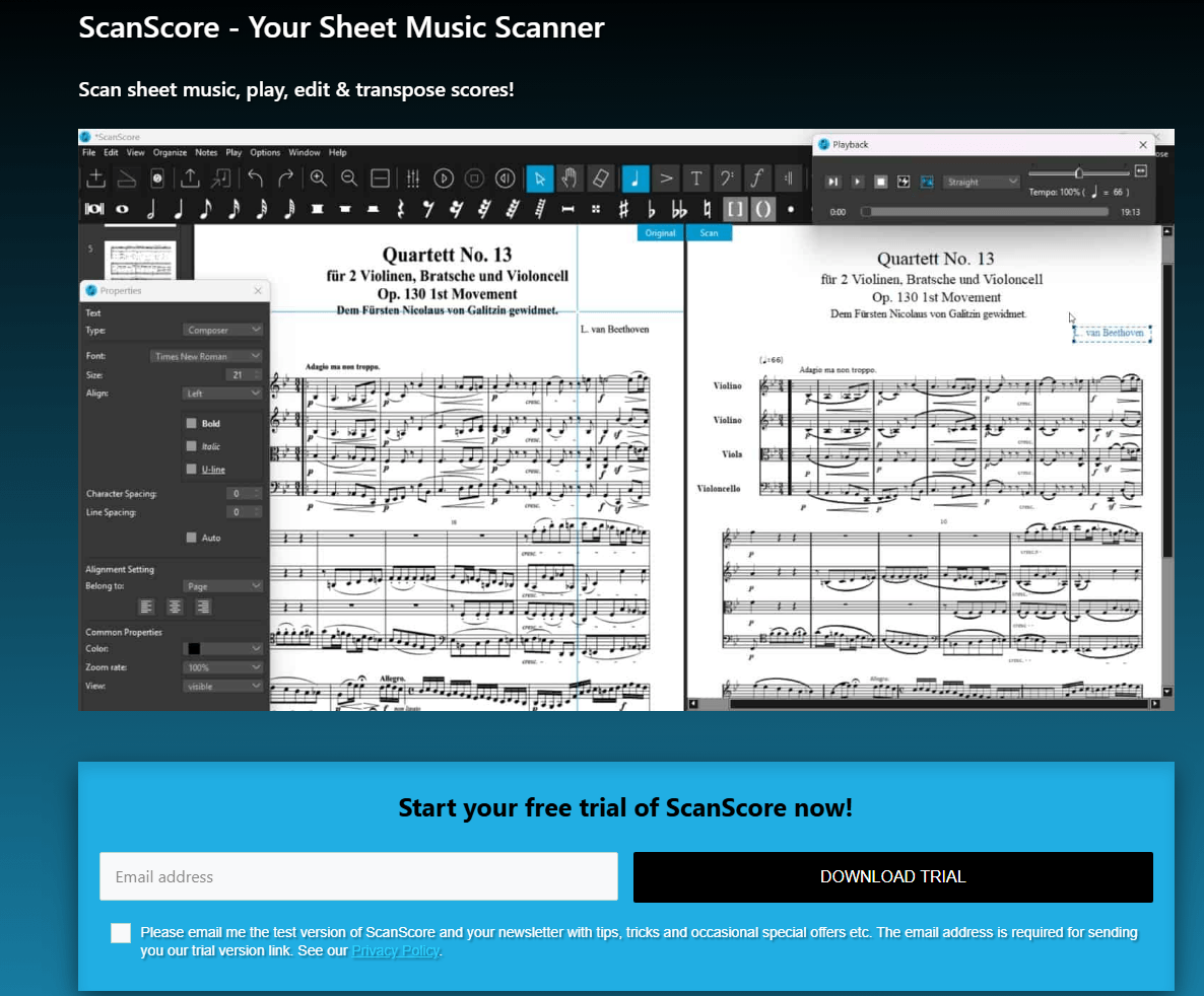 ScanScore PDF to MIDI
