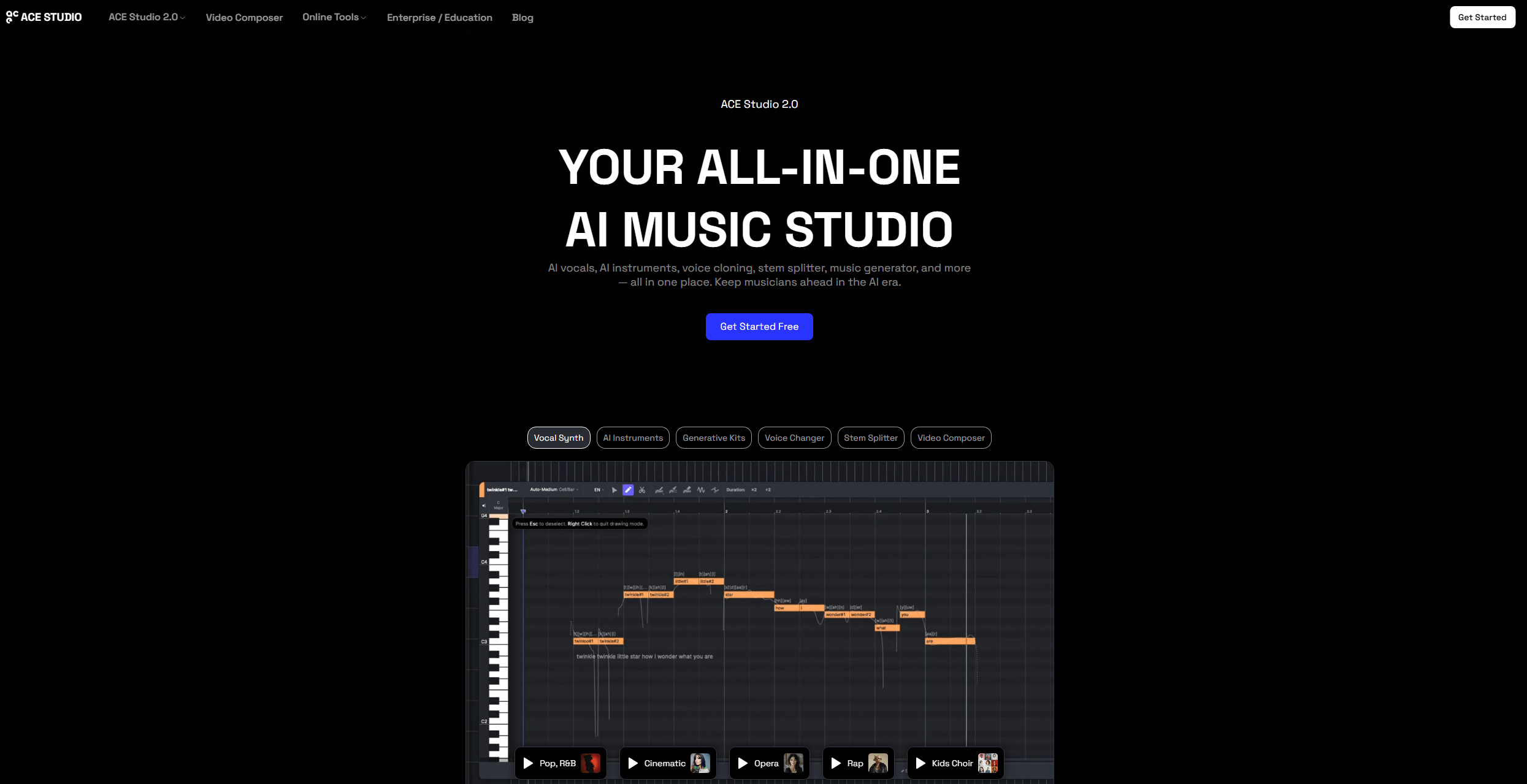 ACE Studio PDF to MIDI