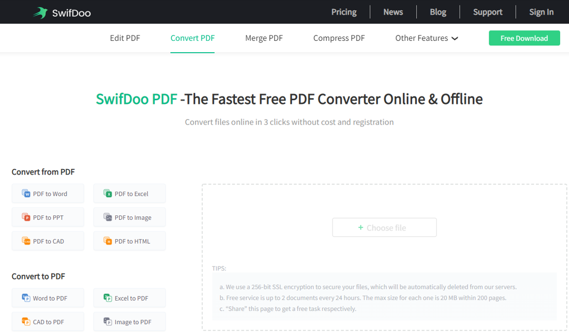 PDF to PPT converter SwifDoo PDF Online Converter