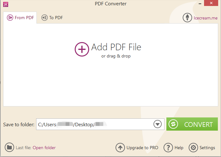 PDF to TIFF converter Icecream PDF Converter