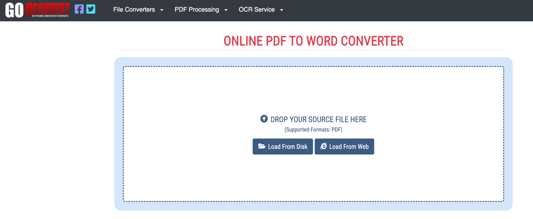 Convert PDF to Word in Bangla with go4convert.com