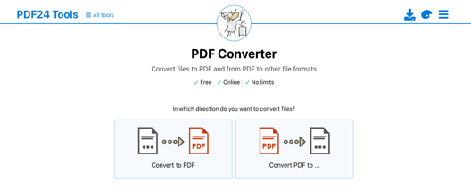 Convert PDF to Word in Bangla with PDF24 Tools