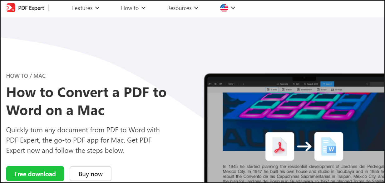 PDF Expert PDF to Word converter software free download