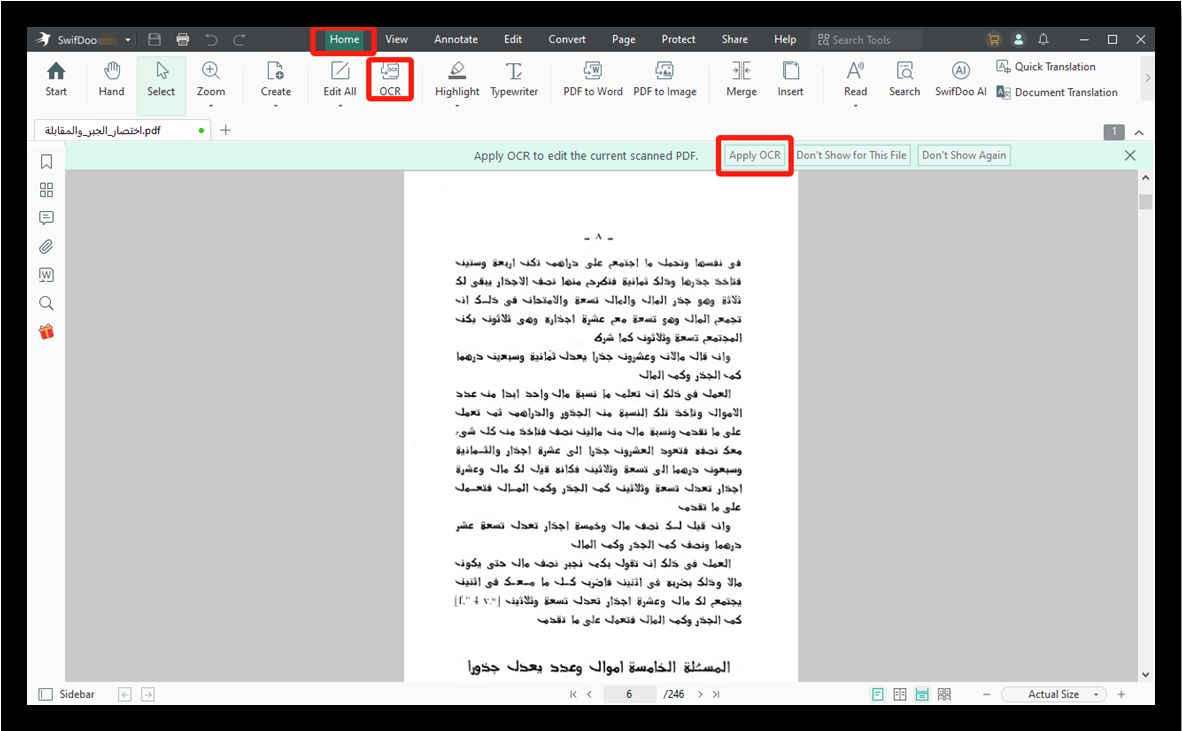 PDF translate Arabic to Urdu on Windows 5