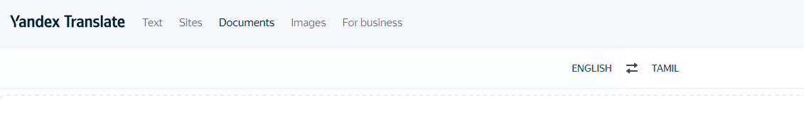 PDF Translate from English to Tamil with Yandex Translate