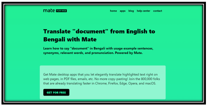 PDF translate from English to Bengali - Mate