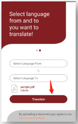 PDF translate from English to Marathi on a phone 1