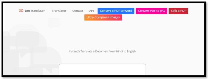 PDF translate Hindi to English in Online Doc Translate
