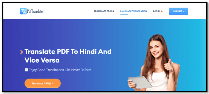 PDF translate Hindi to English in pdft.ai
