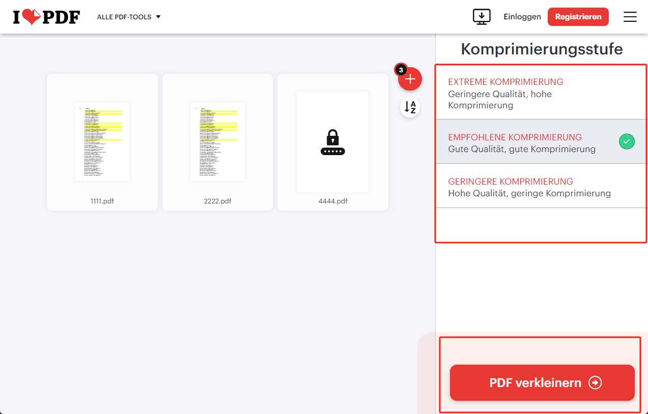 Wie Sie online die Größe von PDF-Dateien ohne Qualitätsverlust reduzieren